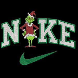 Nike Grinch Christmas Embroidered TODDLER Crewneck Sweatshirt